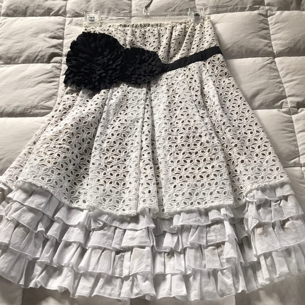 White eyelet dress